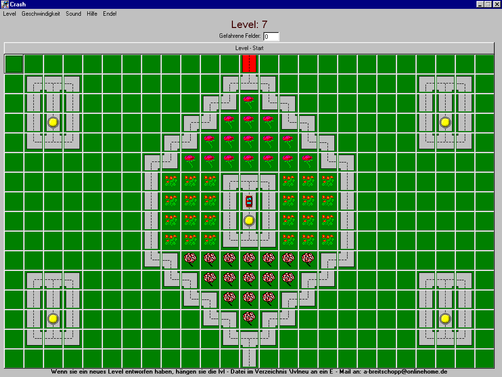 Screenshot vom Programm: Crash