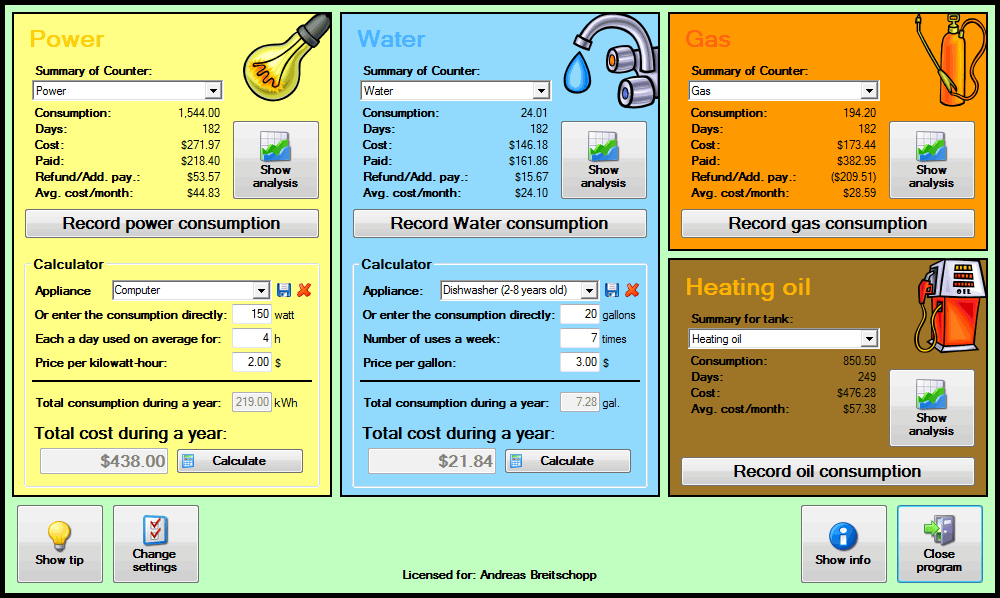 Save money by getting a complete picture of your power & water consumption.