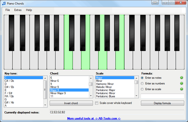 Piano Chords See Many Different Chords And Scales On A Virtual